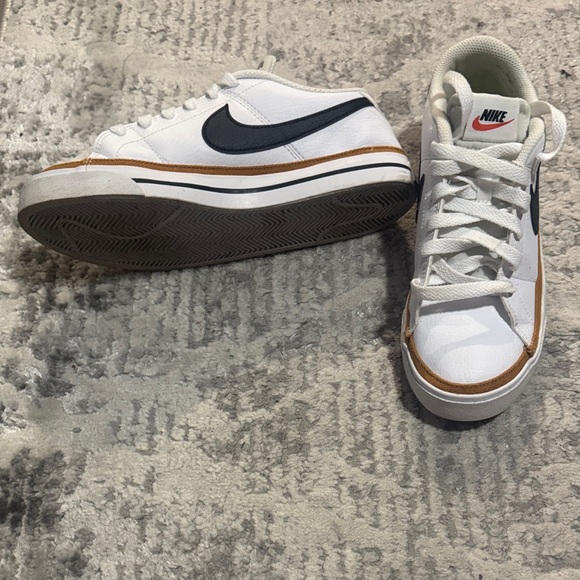 Nike White and Black High-Top Sneakers - Picture 1 of 4